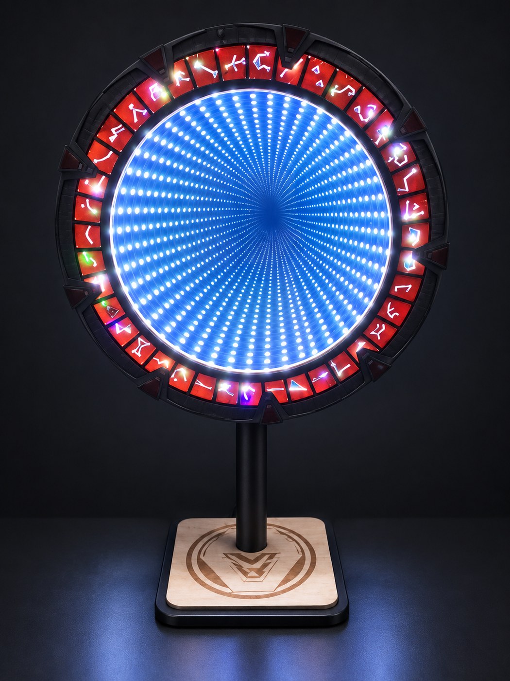 Lampe miroir infini circulaire — AL 8