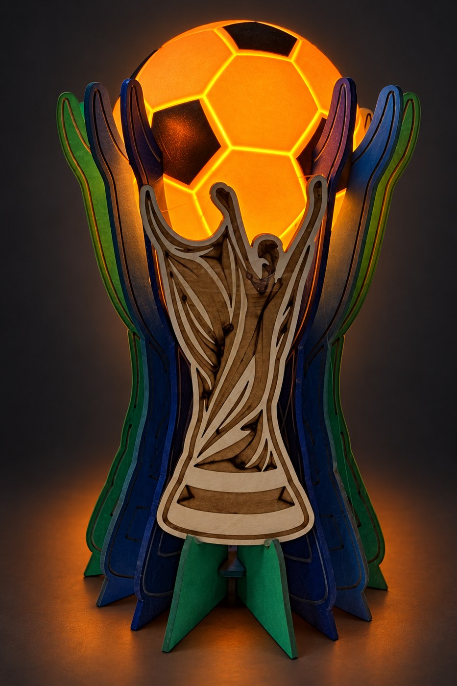 Lampe trophée de football lumineuse — AL 23