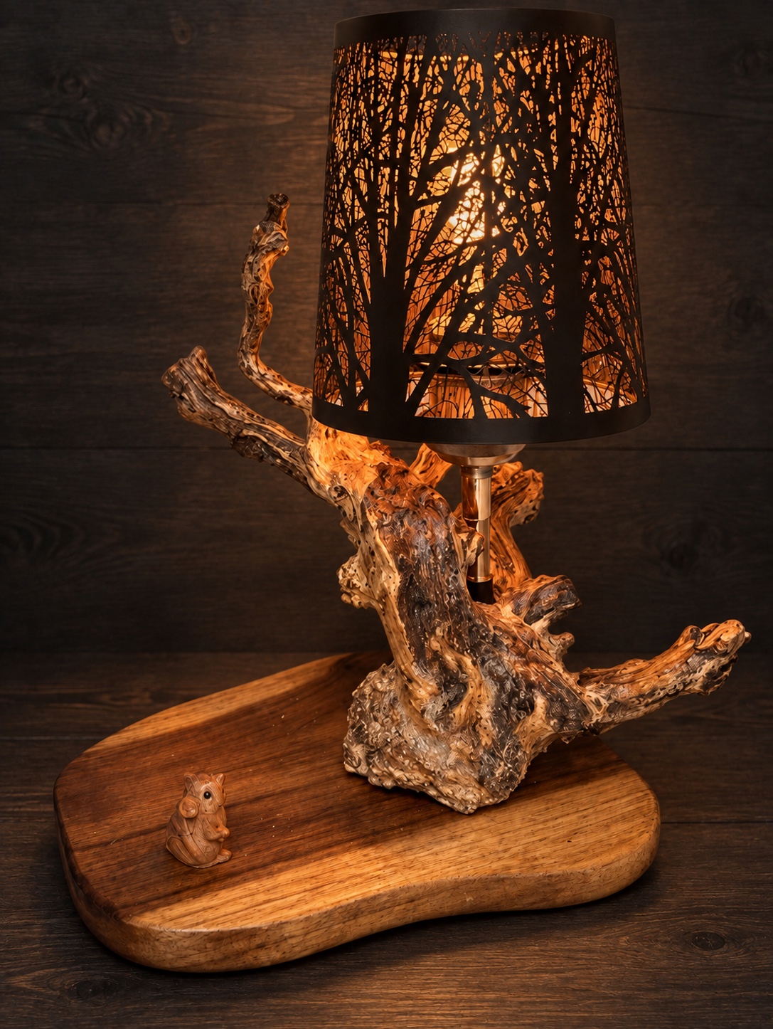 Lampes en bois recyclé — image 1